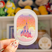 Load image into Gallery viewer, Airplane Window Castle Holographic Sticker

