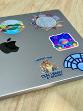 Load image into Gallery viewer, Beast Support your Local Library Transparent sticker
