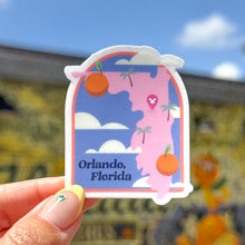 Load image into Gallery viewer, Orlando FL State Destination Transparent Sticker
