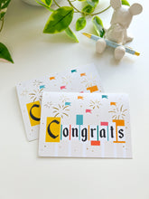 Load image into Gallery viewer, Congrats Fireworks Greeting Card
