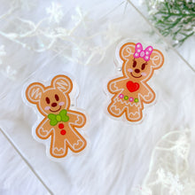 Load image into Gallery viewer, Gingerbread Duo Acrylic Clips
