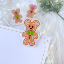 Load image into Gallery viewer, Gingerbread Duo Acrylic Clips
