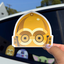Load image into Gallery viewer, C3PO Peeker Car Decal
