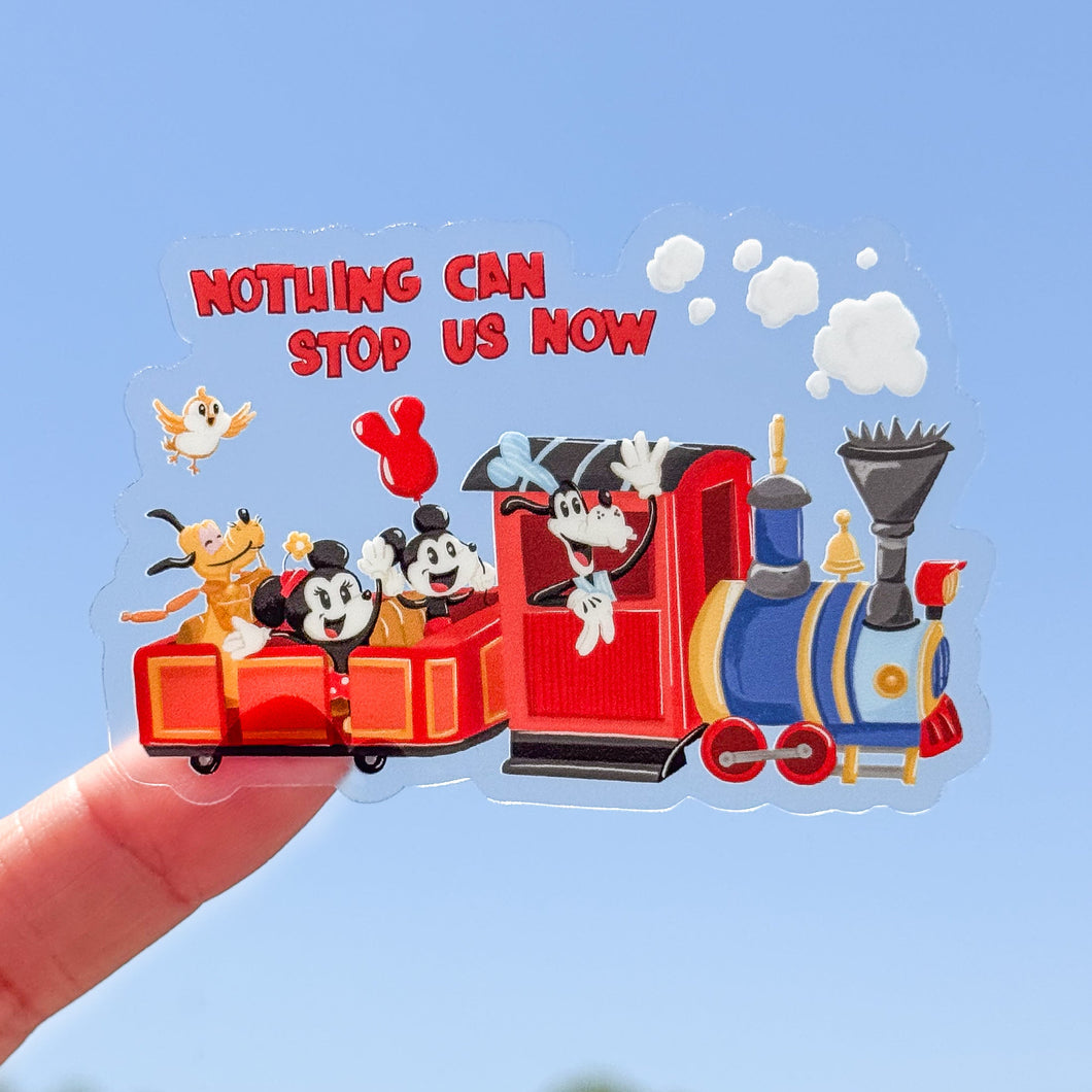 Runaway Railway Transparent Sticker