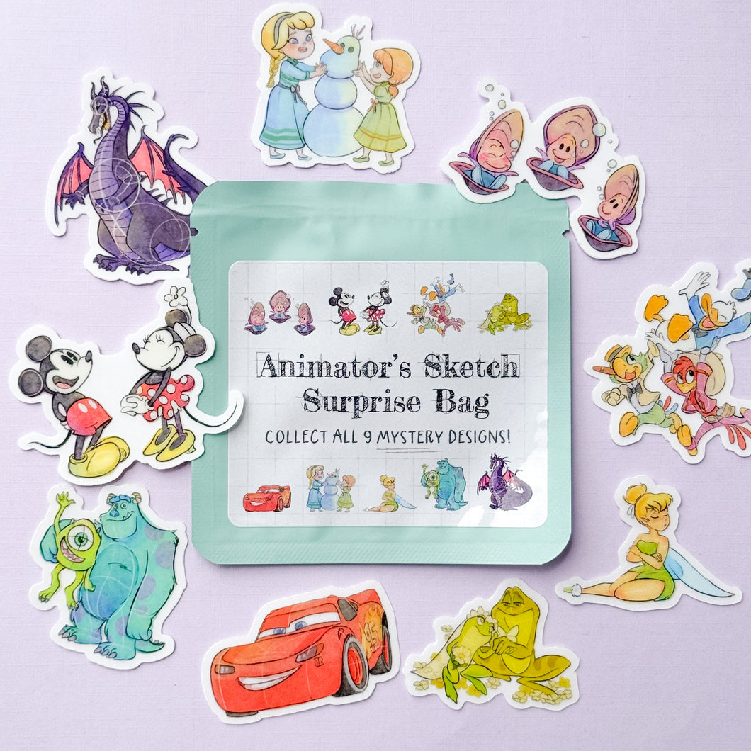 Animator's Sketch Mystery Stickers Blind Bag