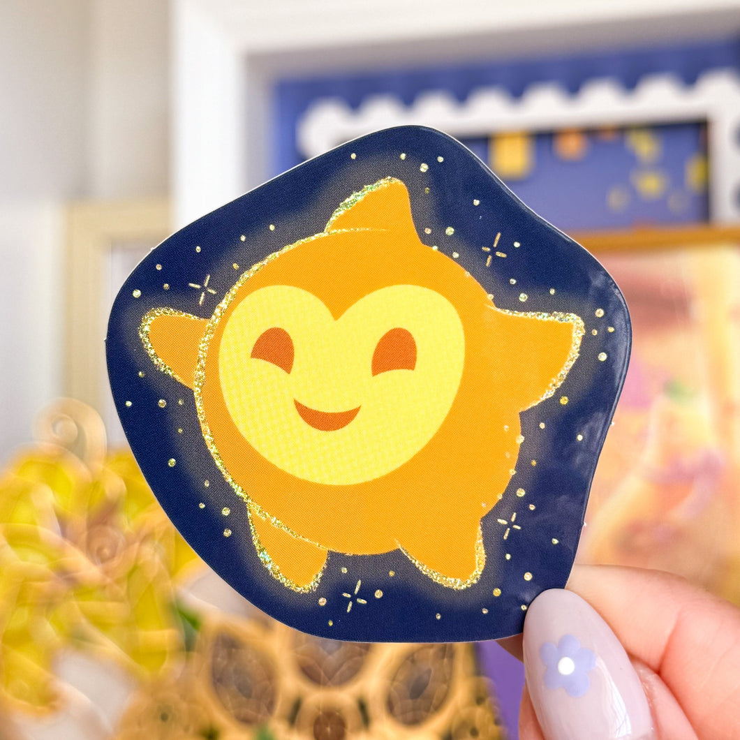 Wish Star Stardust Glitter Sticker