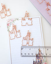 Load image into Gallery viewer, Castle Rose Gold Paper Clips
