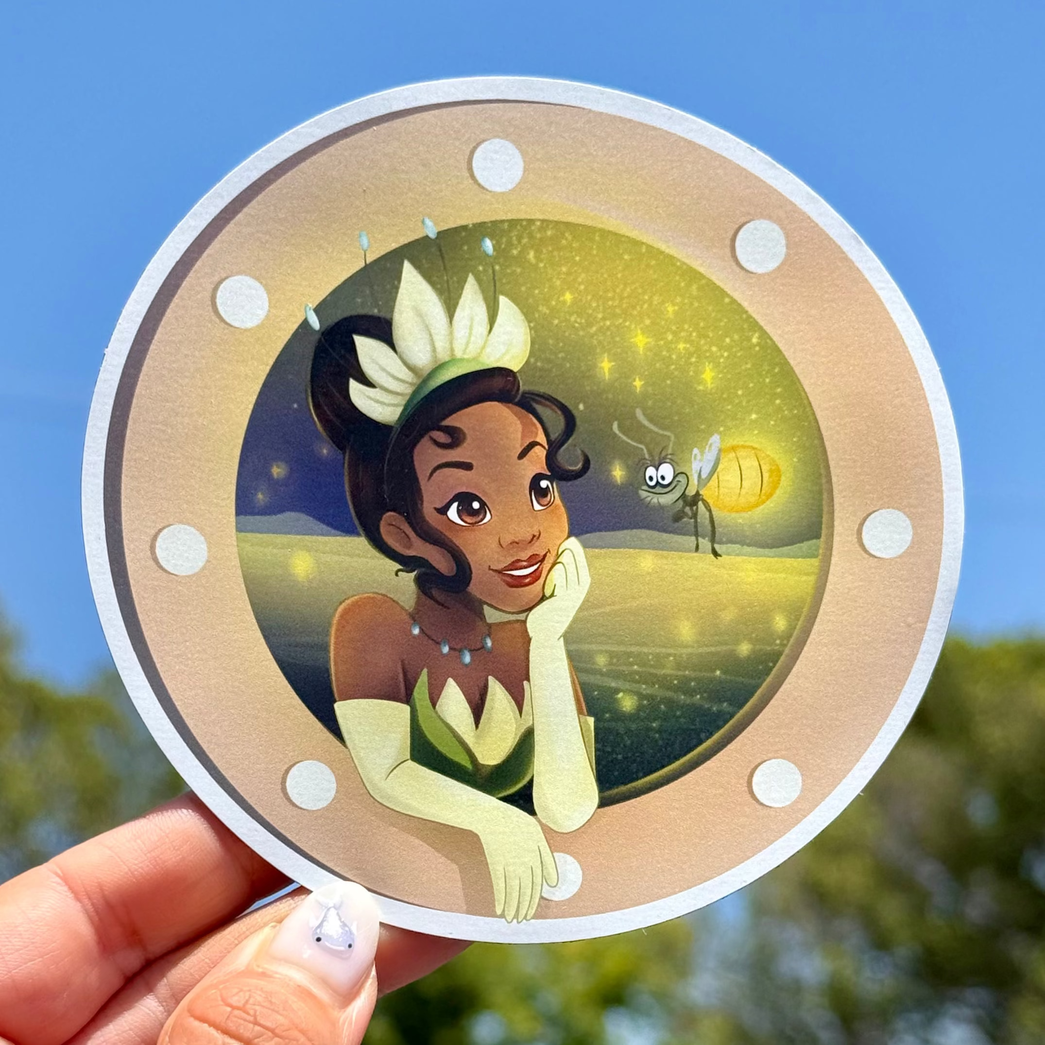 Tiana and Ray Porthole Cruise Magnet – Wish Upon Magic