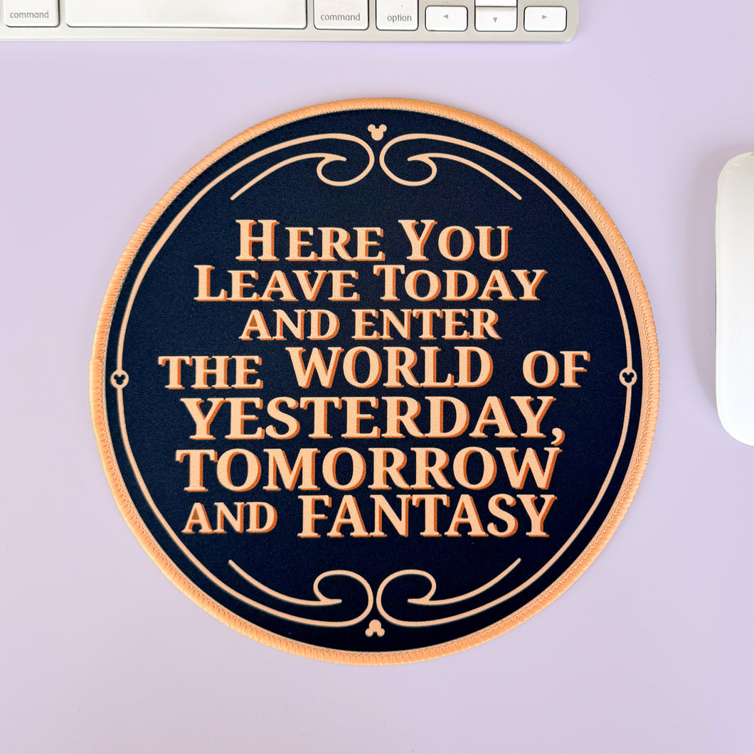 Walt's Entrance Greeting Mouse Pad