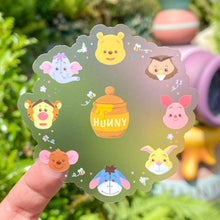 Load image into Gallery viewer, Winnie The Pooh &amp; Friends Wreath Transparent Sticker
