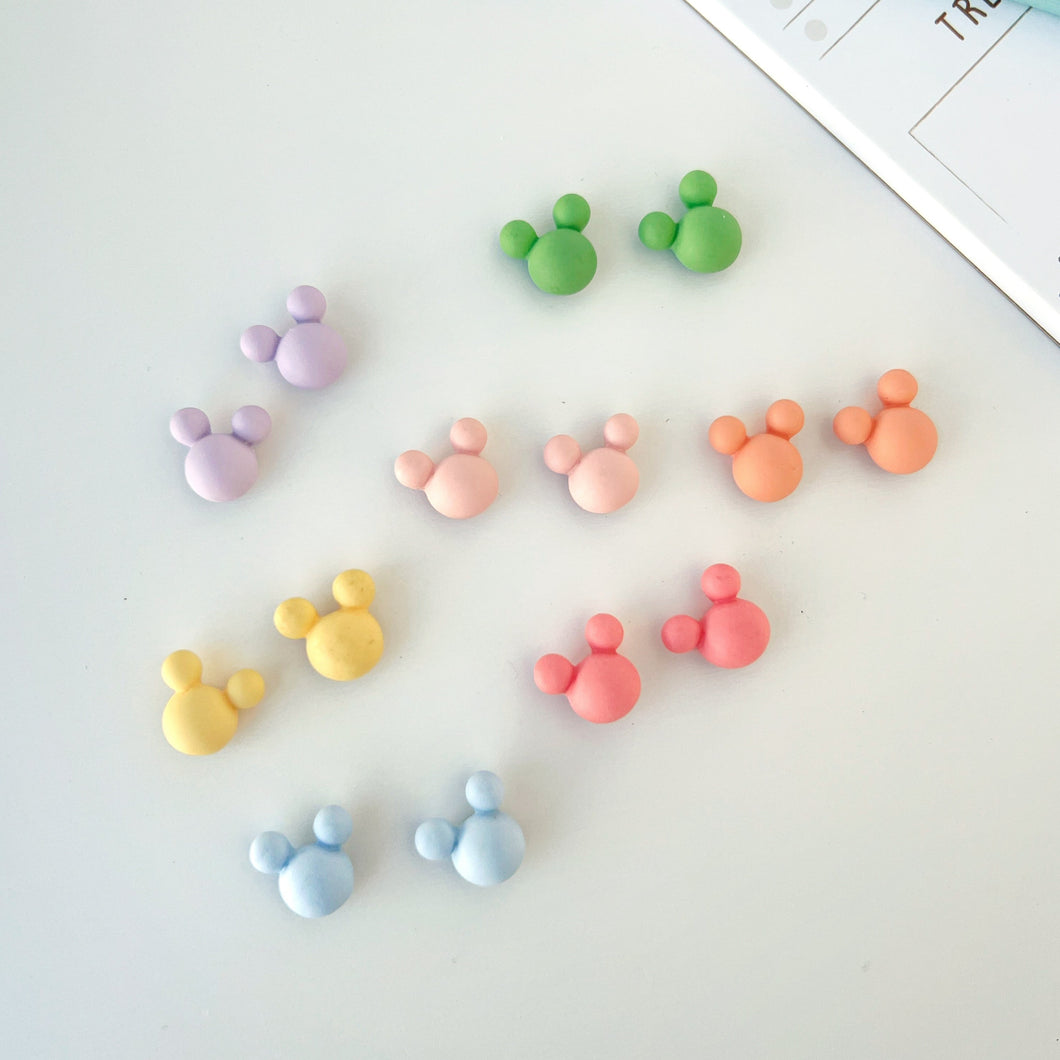 Mini Pastel Matte Mouse Fridge Magnets (Set of 14)