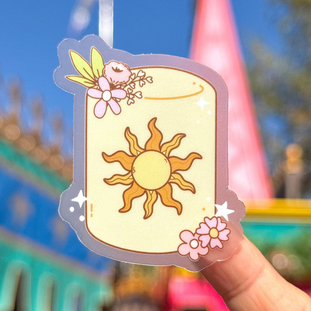 Tangled Lantern Animator's Version Transparent Sticker