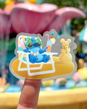 Load image into Gallery viewer, Christmas on the Beach Transparent Sticker
