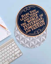 Load image into Gallery viewer, Walt&#39;s Entrance Greeting Mouse Pad
