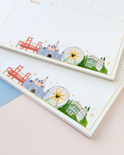 Load image into Gallery viewer, DLR Park Landmarks Undated *Weekly* Planner Notepad
