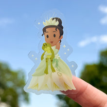 Load image into Gallery viewer, Tiana &amp; Prince Naveen Plushie Transparent sticker
