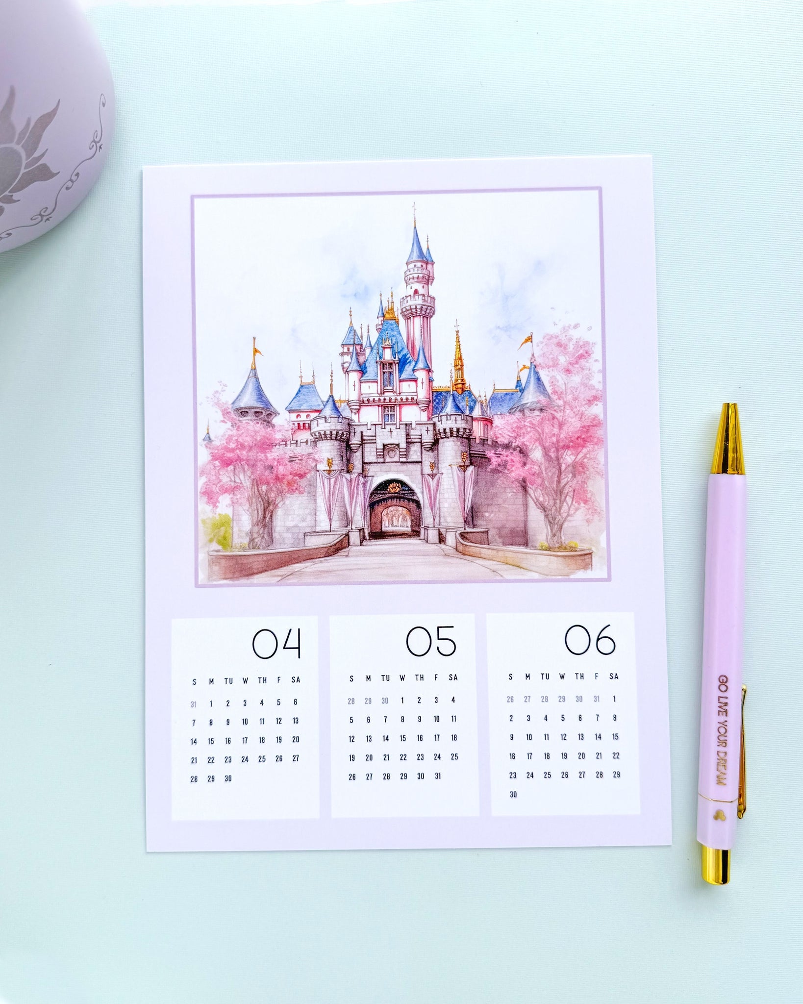 2024 Castle Calendar Cards (Set of 4) – Wish Upon Magic