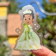 Load image into Gallery viewer, Tiana &amp; Prince Naveen Plushie Transparent sticker
