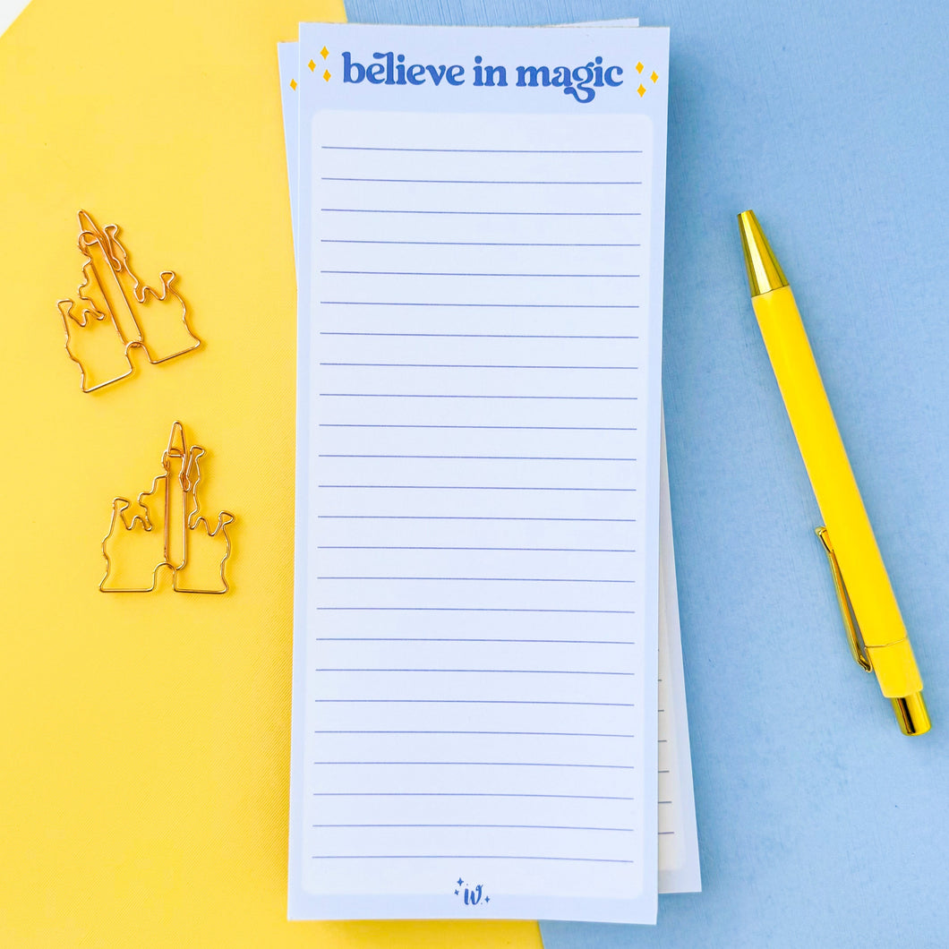 Believe In Magic List Notepad
