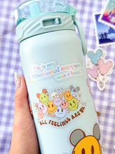 Load image into Gallery viewer, Pastel Emotional Support Waterbottle Transparent Sticker
