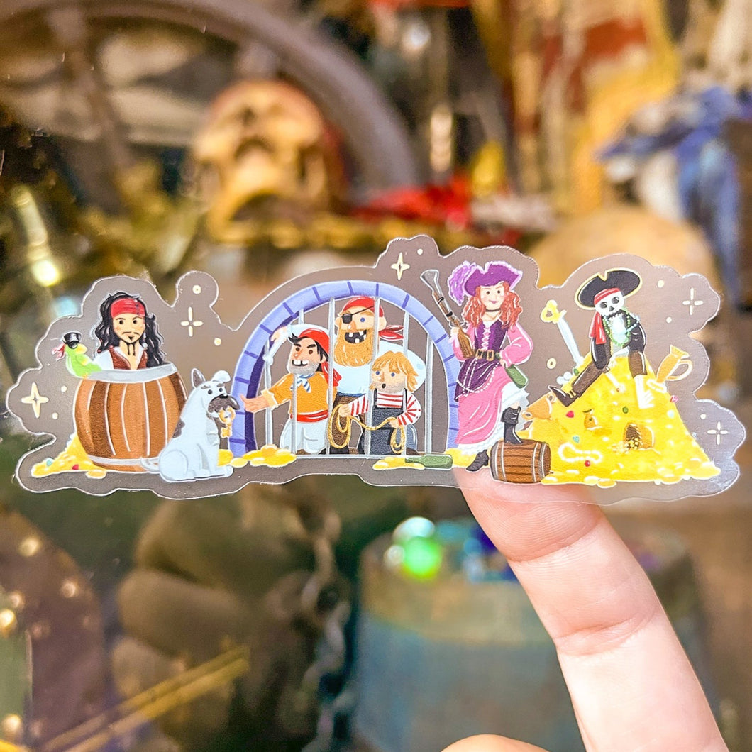 Pirates Landmarks Transparent Sticker