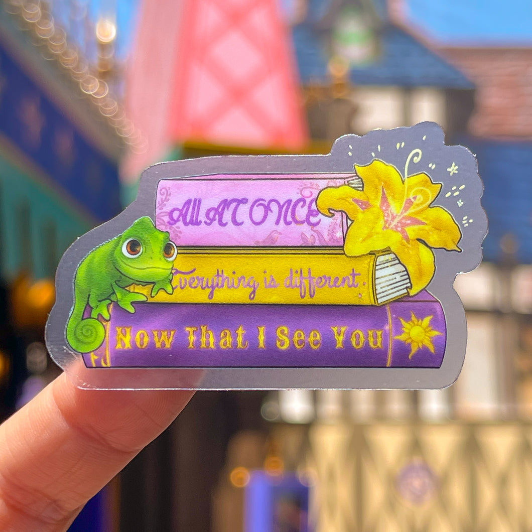 Now That I See You & Pascal Books Transparent Sticker