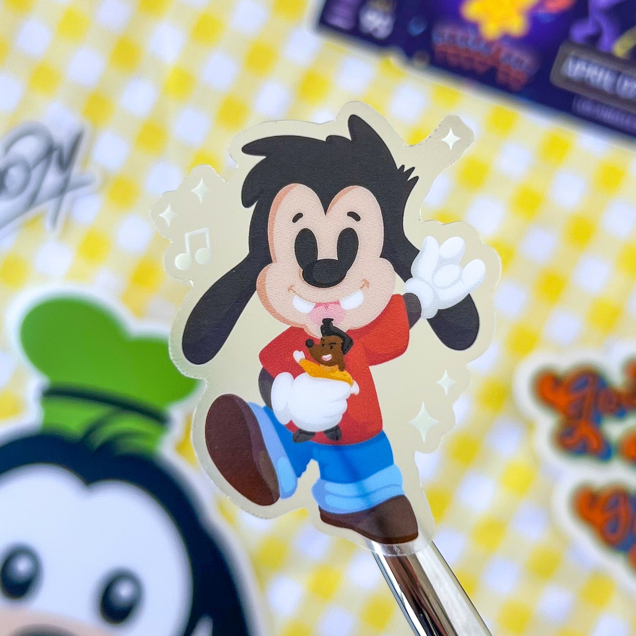 Max Powerline Plushie Transparent Sticker – Wish Upon Magic