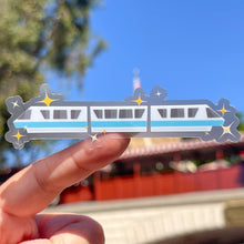 Load image into Gallery viewer, Rainbow Monorail Transparent Sticker
