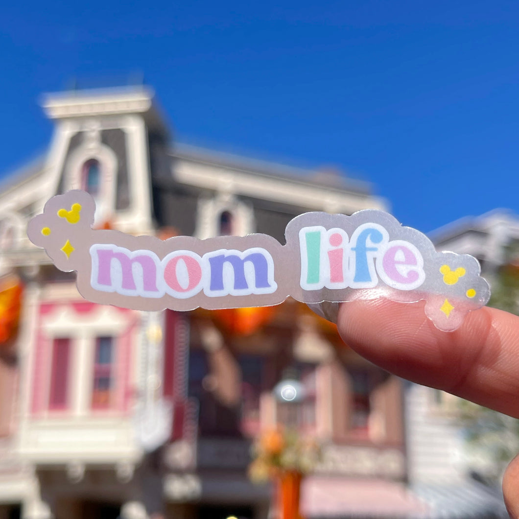 Mom Life Transparent Sticker