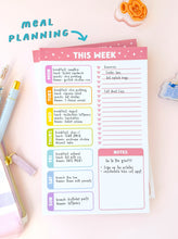 Load image into Gallery viewer, Rainbow Multipurpose Weekly Planner Notepad
