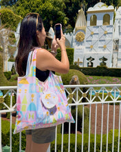 Load image into Gallery viewer, It&#39;s A Small Pastel World Reusable Tote Bag
