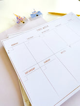 Load image into Gallery viewer, Park Snacks Undated Weekly Planner Notepad

