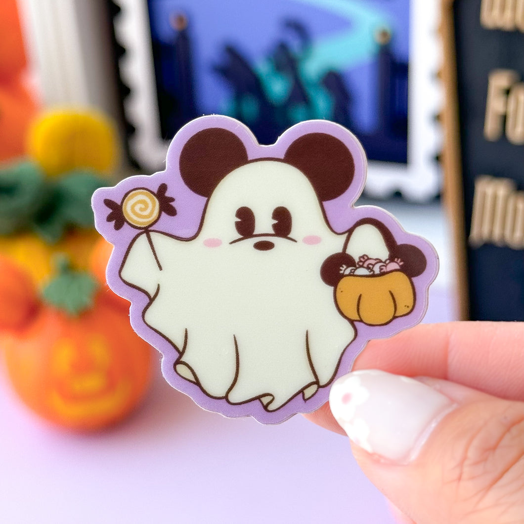 Mickey Ghostie Glow In The Dark Sticker