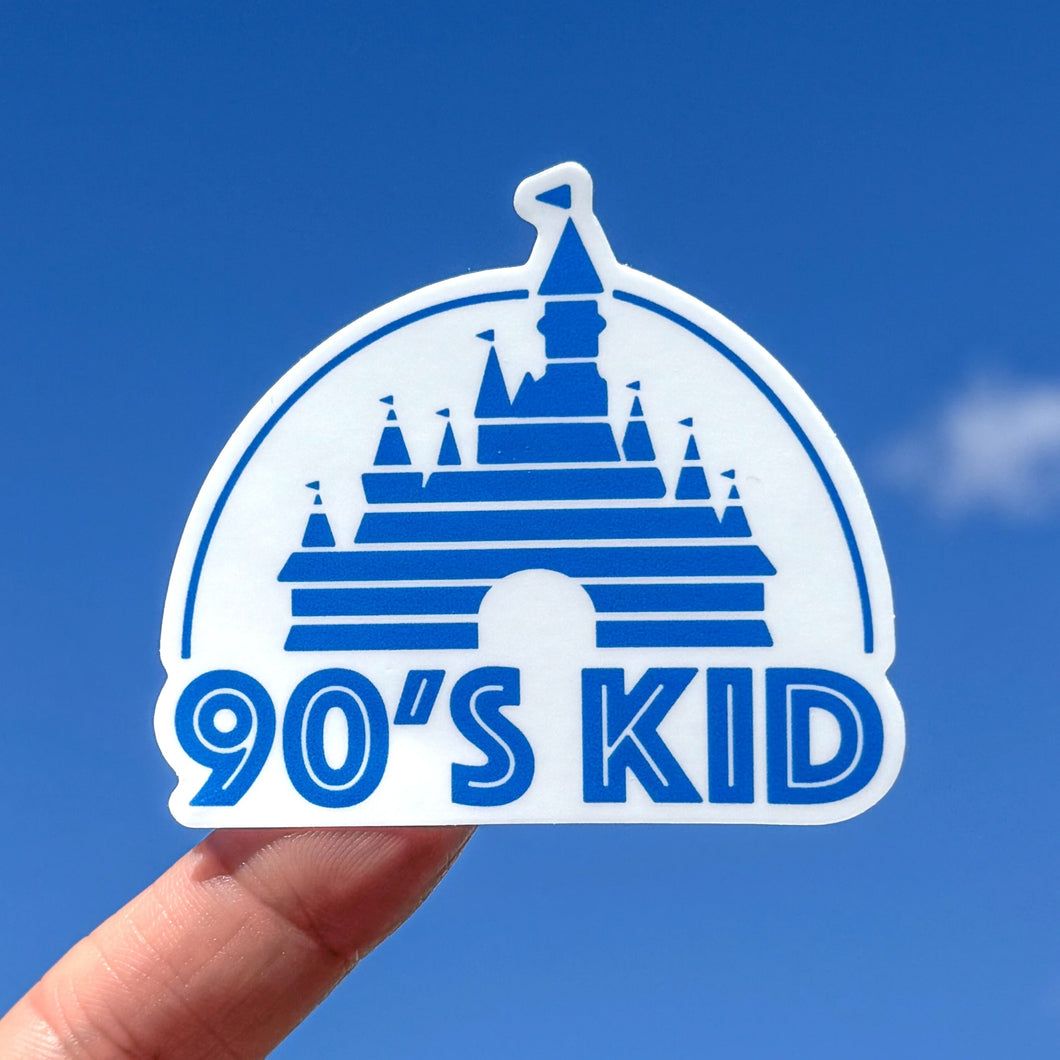 Classic Blue 90's Kid Sticker