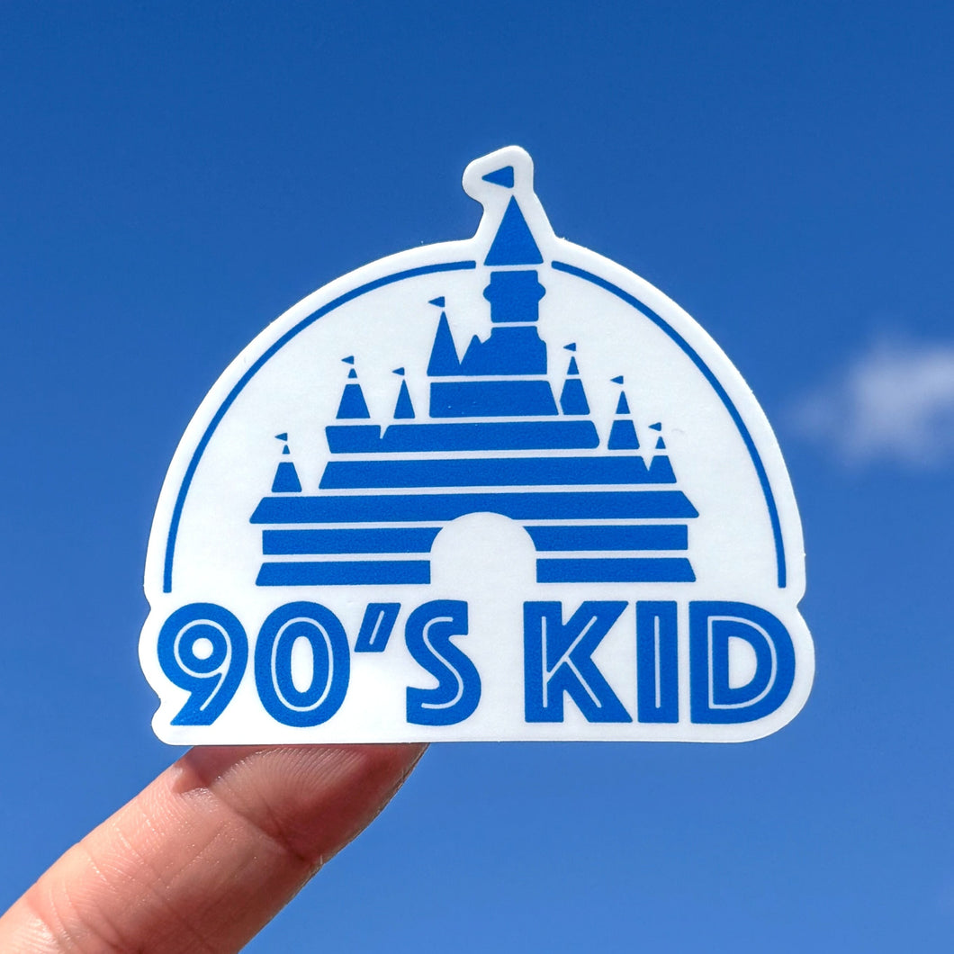 Kyd Sticker Classic Blue 90's Kid Sticker – Wish Upon Magic