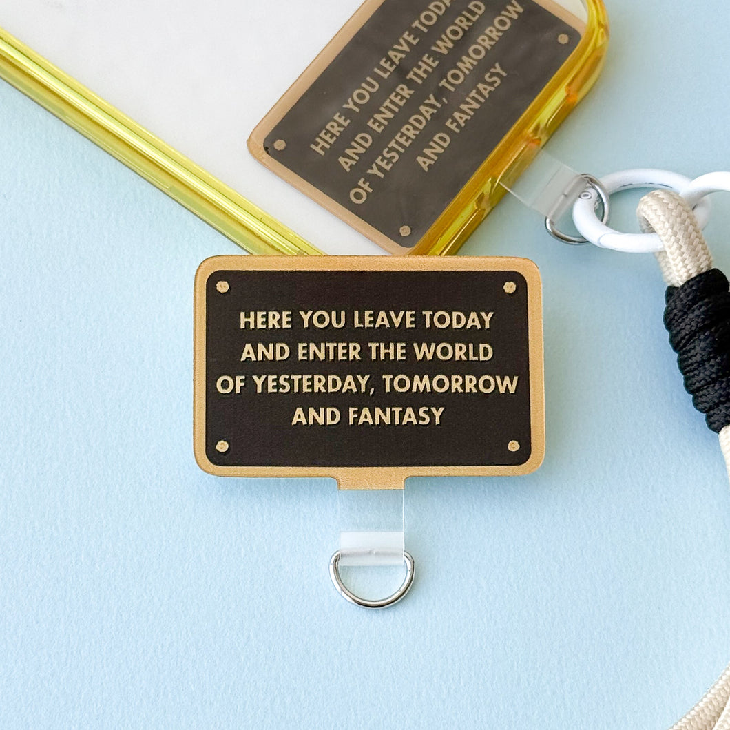 Disneyland Entrance Sign Phone Tether + Tab Set