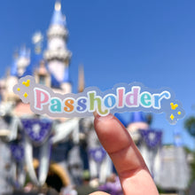 Load image into Gallery viewer, Passholder Transparent Sticker
