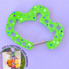 Load image into Gallery viewer, Toy Alien Carabiner Charm Clip
