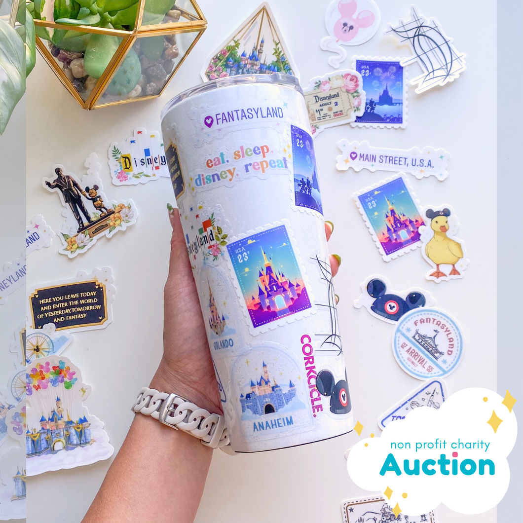 Disney Parks Pre-Decorated Bottle Charity Auction