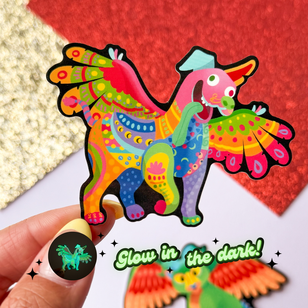 Dante Alebrije Glow In The Dark Sticker