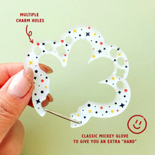 Load image into Gallery viewer, Mickey Glove Carabiner Charm Clip
