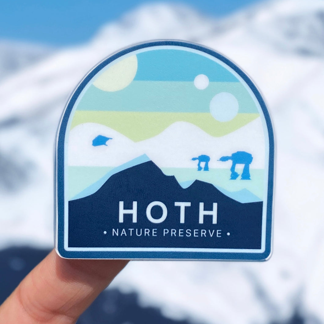 Hoth National Parks Sticker
