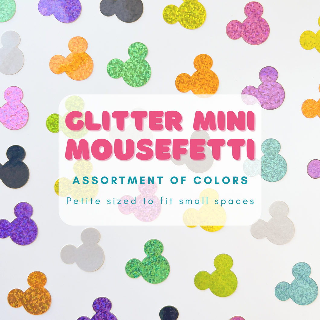GLITTER Mini Mousefetti Sticker