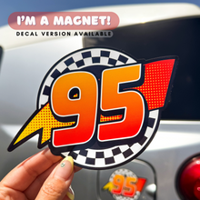 Load image into Gallery viewer, 95 McQueen Car Magnet
