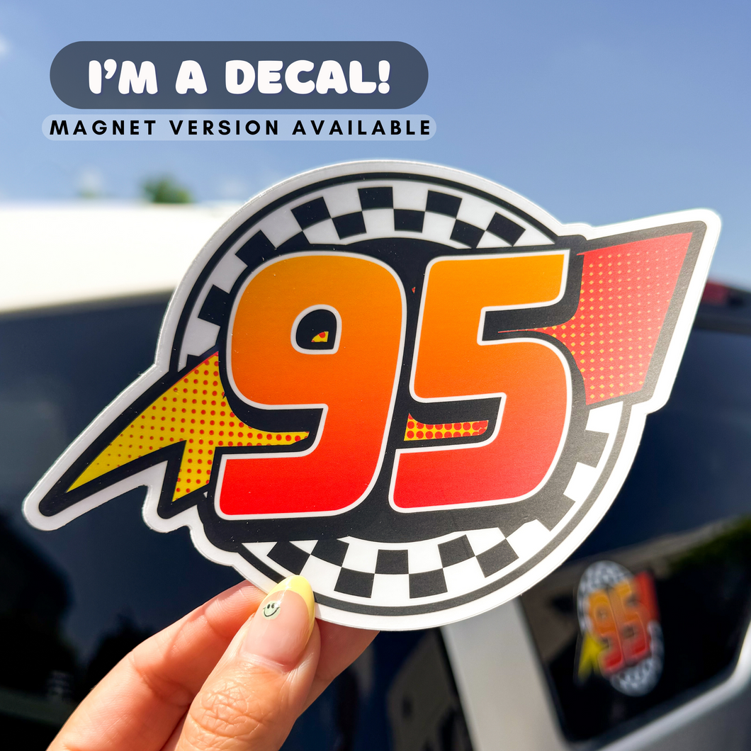 95 McQueen Car Decal