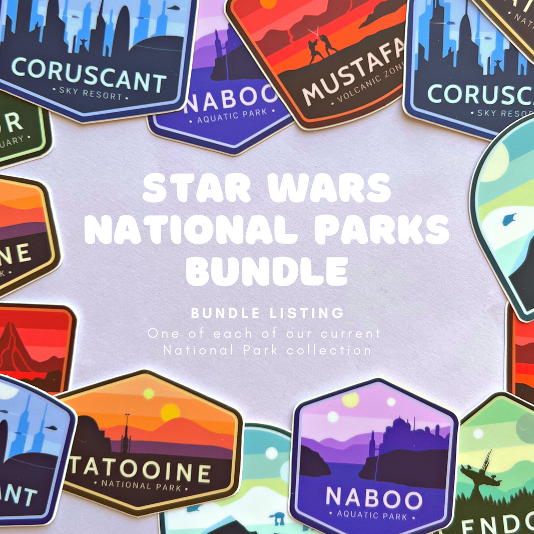 Star Wars National Parks Sticker Bundle (8 Total)