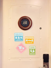 Load image into Gallery viewer, Cruise Towel Animal Warning Signs Magnets (Set of 4)
