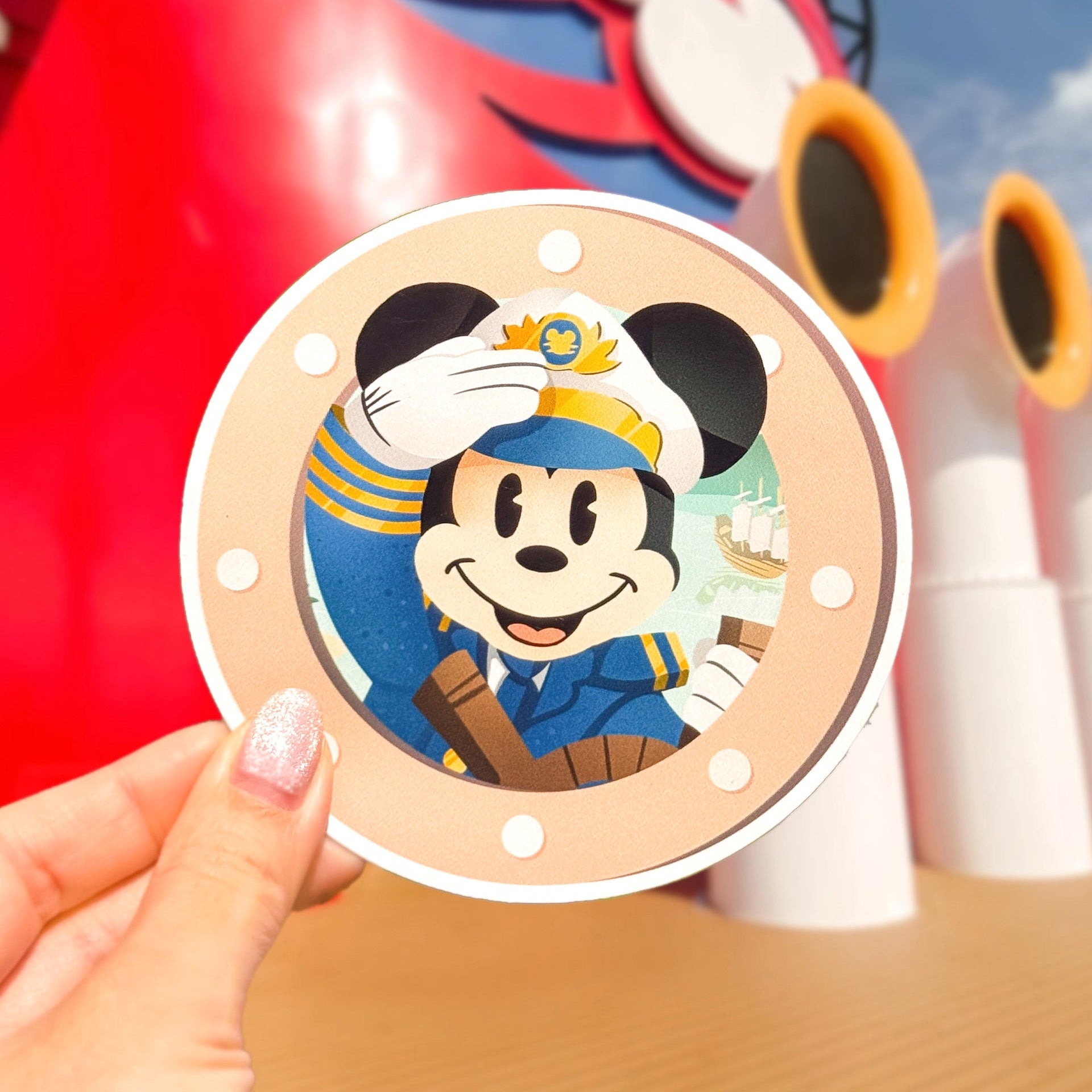 Captain Mickey Porthole Cruise Magnet – Wish Upon Magic