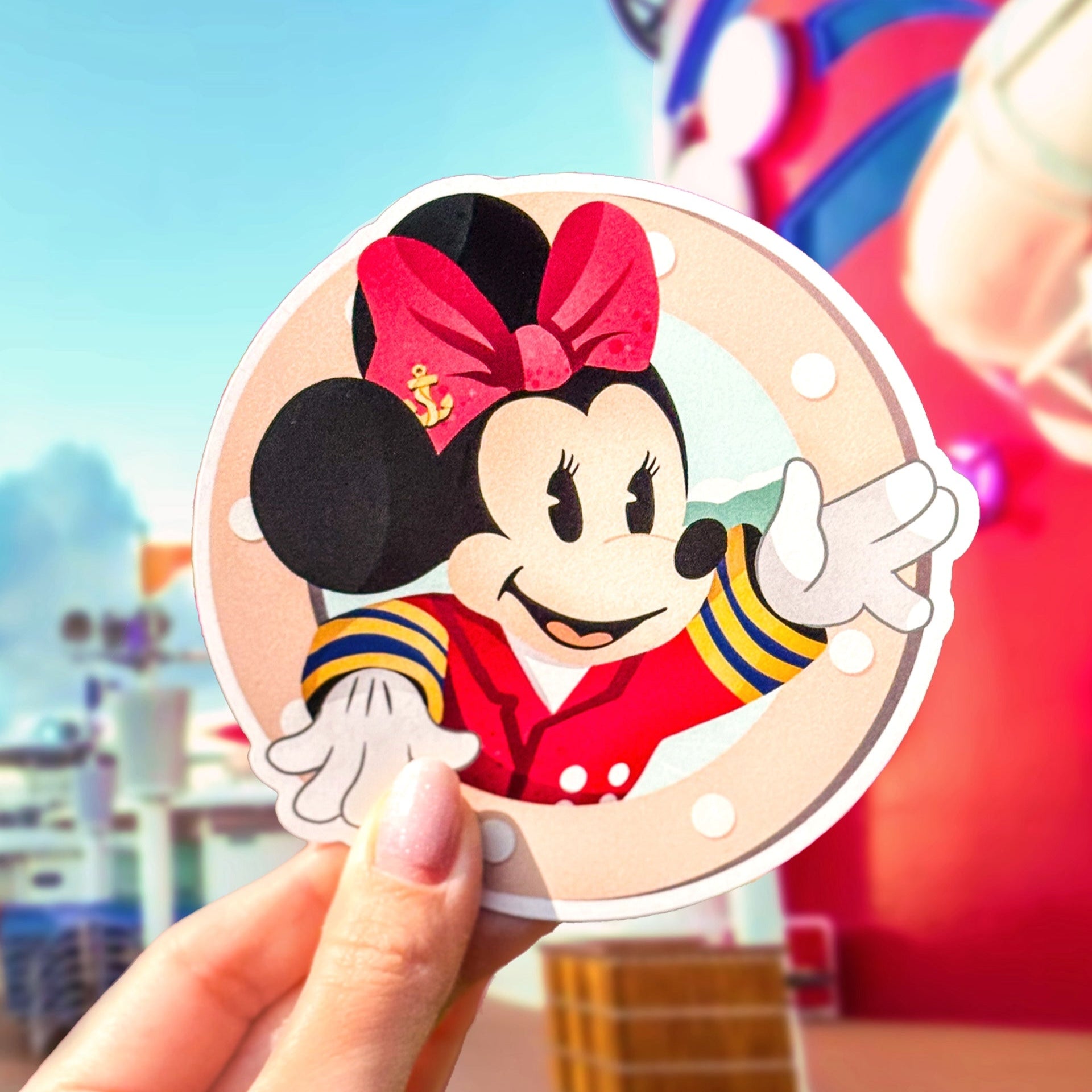 Captain Minnie Porthole Cruise Magnet – Wish Upon Magic