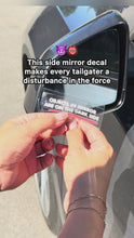 Load and play video in Gallery viewer, Objects in Mirror are on the Dark Side Transfer Sticker
